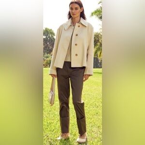 We-AR4 Womens Cuffed Chino Pants in Army Green Sz M New.